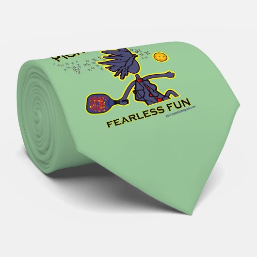 Pickleball Fearless Fun Stropdas (Opgerold)