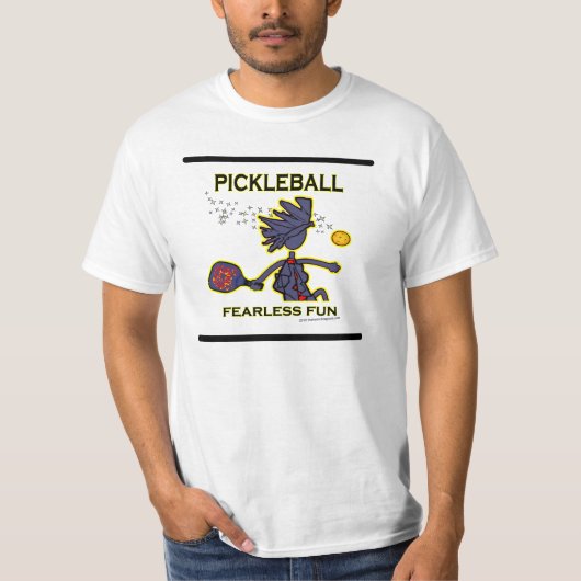 Pickleball Fearless Fun T-shirt (Voorkant)