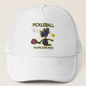 Pickleball Fearless Fun Trucker Pet (Voorkant)