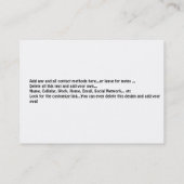 Pickleball Fearless Fun Visitekaartje (Achterkant)