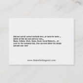 Pickleball Fearless Fun Visitekaartje (Achterkant)