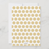 Pickleball Feest Chic Goud Zwart Feest Uitnodiging (Achterkant)