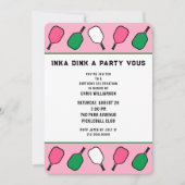 Pickleball Feest Kaart (Voorkant)