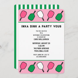 Pickleball Feest Kaart