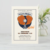 Pickleball Feest Kaart (Staand voorkant)