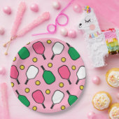 Pickleball Feest Papieren Bordje (Feest)