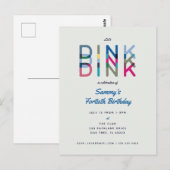 Pickleball Feest Sport Laat Dink Feest Uitnodiging (Voorkant / Achterkant)