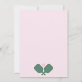 Pickleball Feest Sport Peddels Kaart (Achterkant)