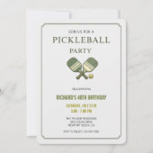 Pickleball Feest Uitnodiging (Voorkant)