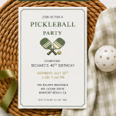 Pickleball Feest Uitnodiging