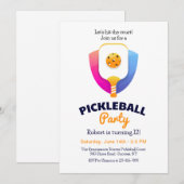 Pickleball Feestje Kaart (Voorkant / Achterkant)