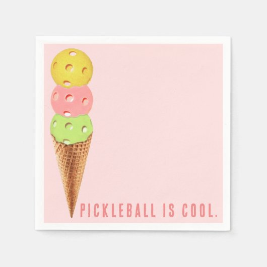 Pickleball Feestje Servet (Voorkant)