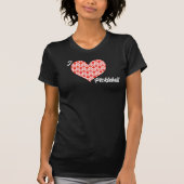 Pickleball Fled Heart - Red I Heart Pickleball T-shirt (Voorkant)