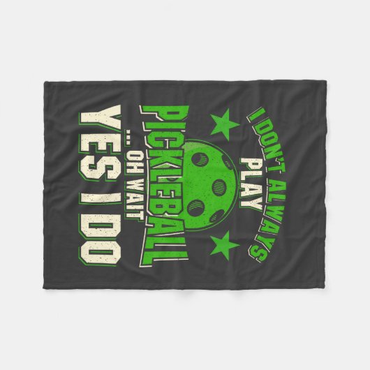 Pickleball Fleece Deken (Voorkant (Horizontaal))