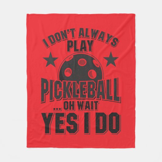 Pickleball Fleece Deken (Voorkant)