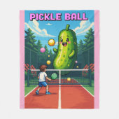 Pickleball Fleece Deken (Voorkant)
