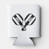 Pickleball Foam Koelbox Holder voor grappig cadeau Blikjeskoeler (Achterkant)