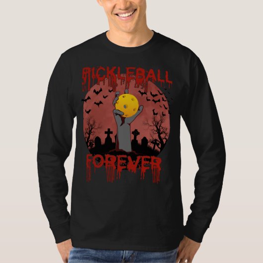 Pickleball Forever voor Halloween T-shirt (Voorkant)