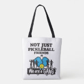 Pickleball Friends Tote Bag (Achterkant)