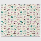 Pickleball! Fun Colorful Pattern Cadeaupapier (Vlak)