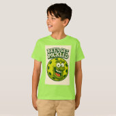 Pickleball Fun Jongens T-shirt (Voorkant volledig)