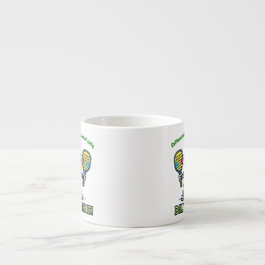 Pickleball Funny Coffee Mug Drinkware Kitchen Espresso Kop (Voorkant)