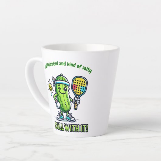 Pickleball Funny Coffee Mug Drinkware Kitchen Latte Mok (Linkerhoek)