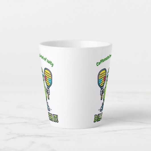 Pickleball Funny Coffee Mug Drinkware Kitchen Latte Mok (Voorkant)