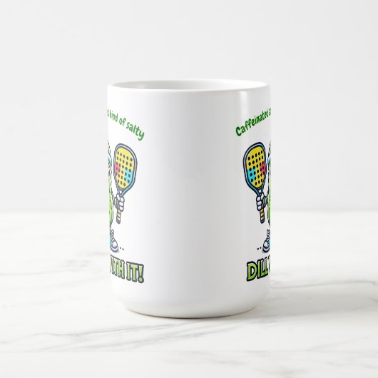 Pickleball Funny Coffee Mug Drinkware Kitchen Magische Mok (Midden)