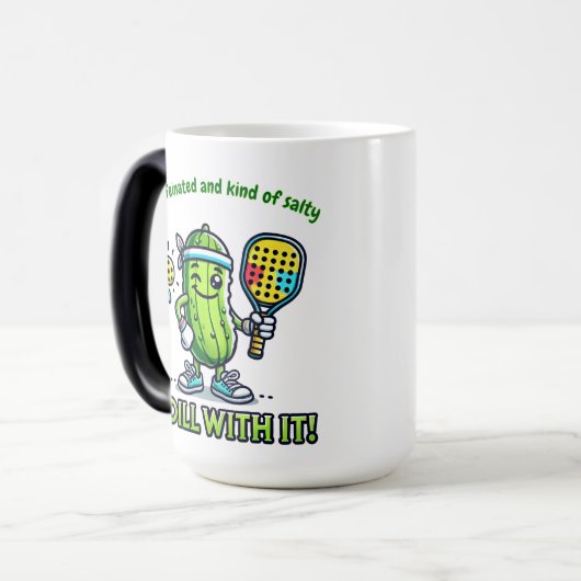 Pickleball Funny Coffee Mug Drinkware Kitchen Magische Mok (Voorkant links)