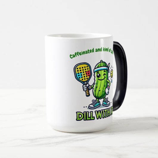 Pickleball Funny Coffee Mug Drinkware Kitchen Magische Mok (Voorkant rechts)