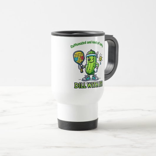 Pickleball Funny Coffee Mug Drinkware Kitchen Reisbeker (Voorkant rechts)