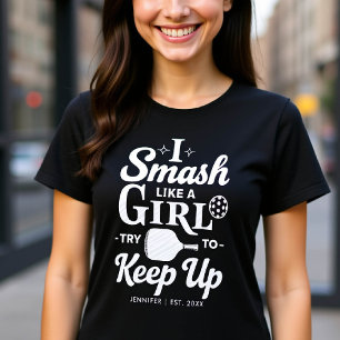 Pickleball Funny Gift voor haar Schattigee geperso T-shirt