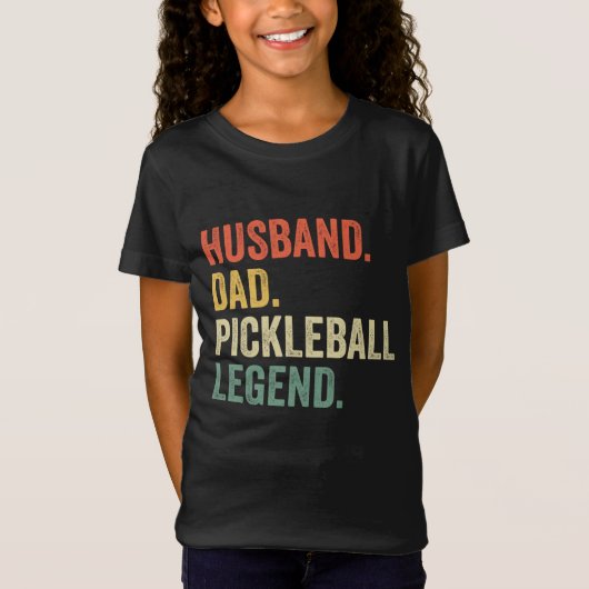 Pickleball Funny Husband Pap Legend  vader T-shirt (Voorkant)