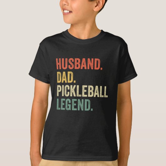 Pickleball Funny Husband Pap Legend vader T-shirt (Voorkant)