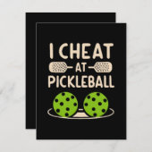 Pickleball Funny Informatiekaartje (Voorkant / Achterkant)