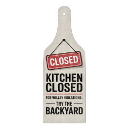 Pickleball Funny kitchen closed sign Snijplank