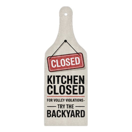 Pickleball Funny kitchen closed sign Snijplank (Voorkant)