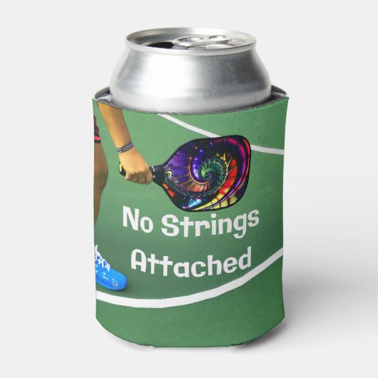 Pickleball Funny No Strings Attached Blikjeskoeler (Blikje Voorkant)