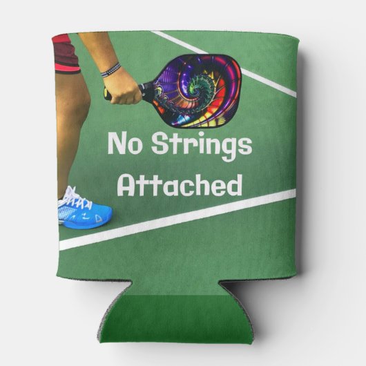 Pickleball Funny No Strings Attached Blikjeskoeler (Achterkant)