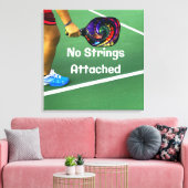 Pickleball Funny No Strings Attached Canvas Afdruk (Insitu (Woonkamer))