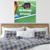 Pickleball Funny No Strings Attached Canvas Afdruk (Insitu (Slaapkamer))
