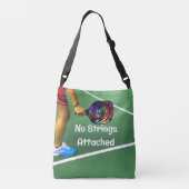 Pickleball Funny No Strings Attached Crossbody Tas (Achterkant)