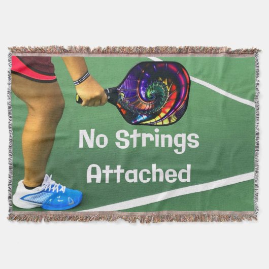 Pickleball Funny No Strings Attached Deken (Voorkant)