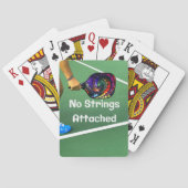 Pickleball Funny No Strings Attached Pokerkaarten (Achterkant)