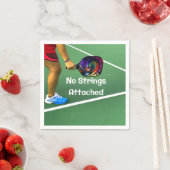 Pickleball Funny No Strings Attached Servet (Insitu)