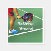Pickleball Funny No Strings Attached Servet (Voorkant)
