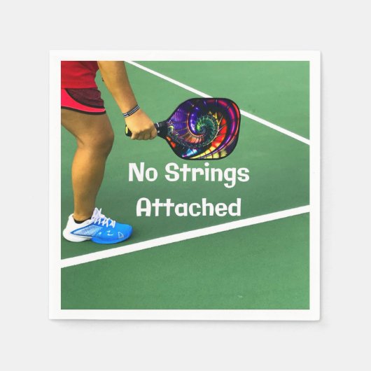 Pickleball Funny No Strings Attached Servet (Voorkant)
