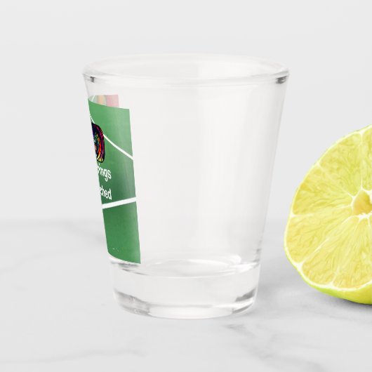 Pickleball Funny No Strings Attached Shot Glas (Rechts)