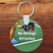 Pickleball Funny No Strings Attached Sleutelhanger (Voorkant)
